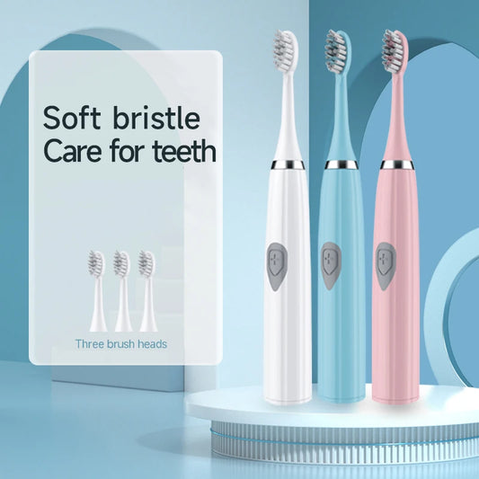 Electric Toothbrush Soft Portable Battery Endurance IPX6 Waterproof Intelligent Effective Oral Care Men Women Couple