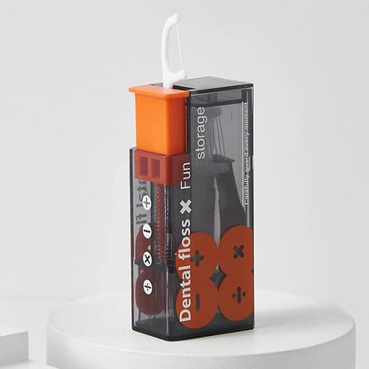 Portable Floss Dispenser Includes 10Pcs Floss Automatic Ejectable.