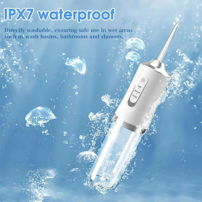 Xiaomi Intelligent Pulse Dental Irrigator USB Rechargeable Electric Multiple Mode Water Flosser 220ML Durability Teeth Cleaner